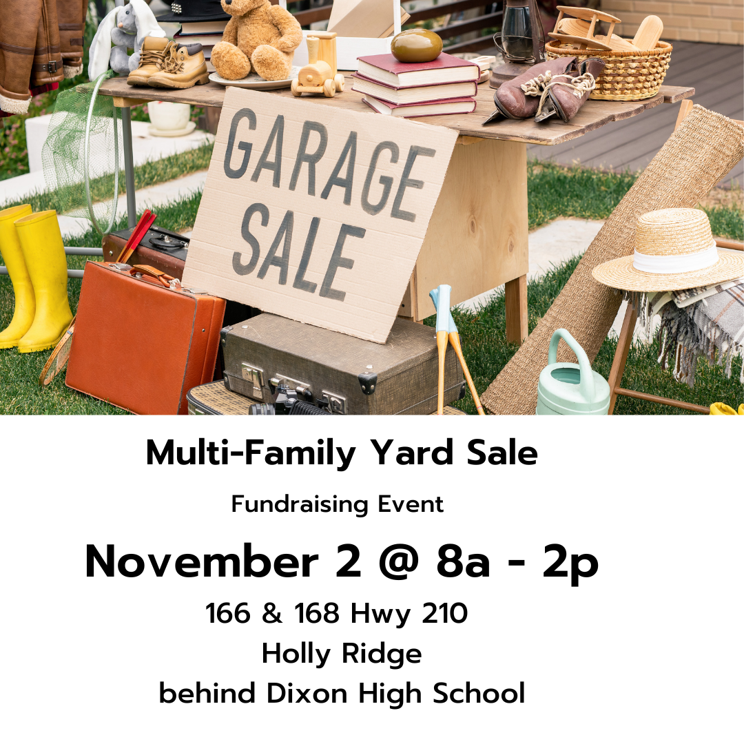 Community Yard Sale November 2, 2024